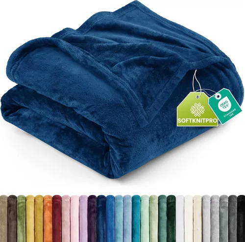 Vista 53 de Utopia Bedding - Manta de vellón de lujo, mullida, antiestática; manta de suave microfibra de 8.8 oz/yd² (300 g/m²) para sofá y cama; tamaño Gris