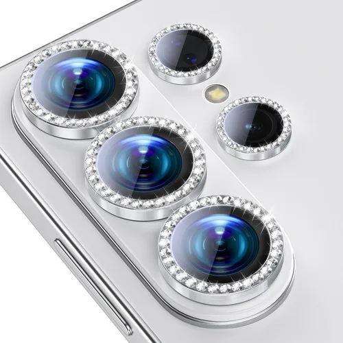 Vista 22 de Protector de lente de cámara para Samsung Galaxy S22 Ultra, protectores de lente individuales con marco de alineación, funda protectora de pantalla