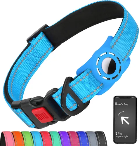 Vista 9 de Collar reflectante para perros pequeños con soporte de silicona
