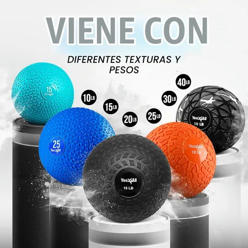 Vista 5 de Yes4All - Pelota de golpe rellena de arena para entrenamiento de fuerza Negro