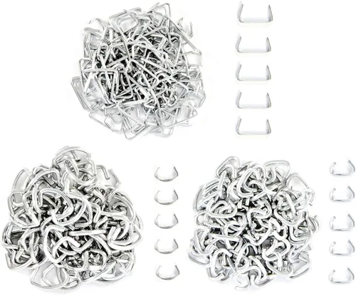 Vista 5 de Kit de Alicates para Anillas de Cerdo con 270 Piezas de Anillas de Cerdo de Acero Galvanizado de 3/4", 1/2", 3/8", Kit de Alicates Rectos