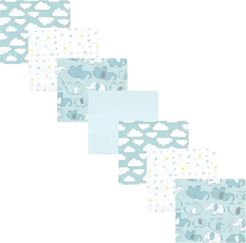 Vista 114 de Hudson Baby Unisex Baby Cotton Flannel Receiving Blankets Bundle, Neutral Woodland Pals, One Size (Pack of 2)