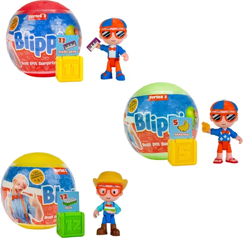 Vista 10 de Blippi Paquete de 3 persianas para pozo de bolas, Wave 1
