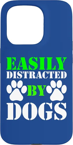 Vista 14 de Easily Distracted by Dogs for Puppy Dog Lover Funny Dog Paw Case for iPhone 16