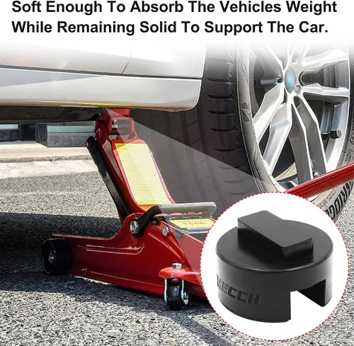 Vista 11 de Adaptador Universal para Gato BMW y Mini - Protector de Riel del Bastidor con Almohadilla de Gato Cuadrada de Goma Ranurada de Poliuretano