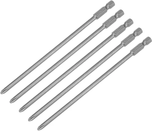 Vista 8 de uxcell 5 brocas magnéticas Phillips PH1 de 0.118 in, vástago hexagonal de 1/4 de pulgada de longitud S2, herramienta eléctrica S2 de 5.9 pulgadas