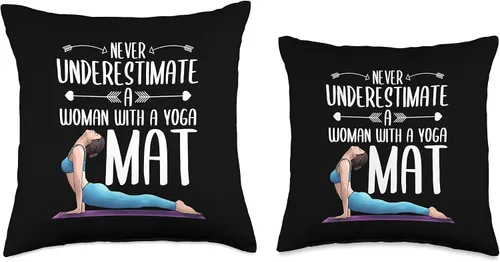Vista 3 de Cute Fitness Meditation Practice Statement Designs Divertido regalo de yoga para mujeres, amantes de la aptitud física y niñas, adolescentes, 16 x