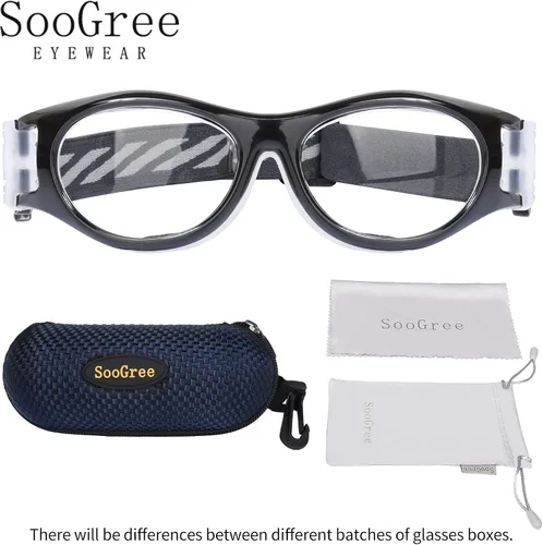 Vista 8 de SooGree Gafas deportivas para niños – Gafas de baloncesto y fútbol – Gafas de seguridad para niños – Anteojos antigolpes – Marco 7-14