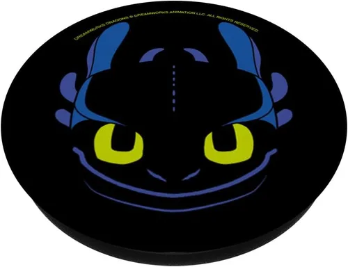 Vista 2 de DreamWorks Dragons Disfraz de Furia Nocturna sin dientes PopSockets Standard PopGrip
