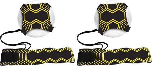 Vista 9 de Entrenador de patadas de fútbol, ayuda para entrenamiento de fútbol, manos libres, suela de tiro con cinturón ajustable, cuerda elástica