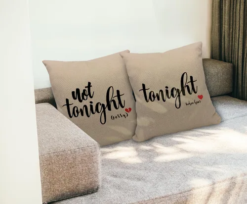 Vista 4 de Funda de almohada reversible negra suave para despedida de soltera, regalos para despedida de soltera de aniversario de boda, regalo para parejas