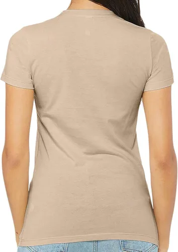 Vista 3 de Camiseta de corte ajustado con estampado de flores - Camiseta de calavera para mujer - Camiseta de ajuste delgado
