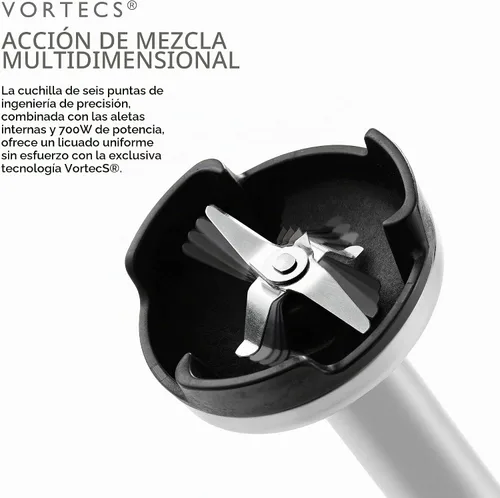 Vista 6 de Dualit Juego de licuadora de inmersión Licuadora de inmersión con tazón para picar, batidor y jarra de medición de 35.1 onzas líquidas 700 W