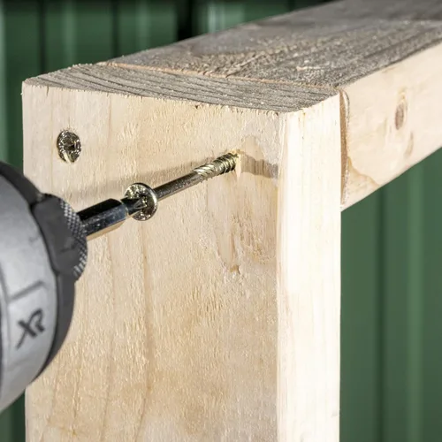 Vista 5 de Star Drive - Tornillos de construcción multiusos, 25 libras, aprox. 2192 piezas, tornillos de madera para exteriores #9 x 2-1/2 pulgadas, tornillos