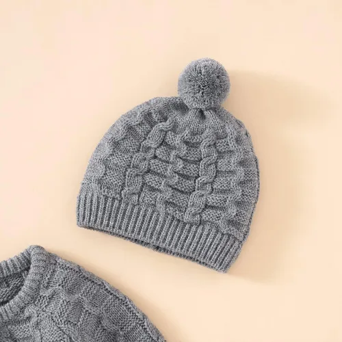 Vista 3 de Sduydiosy Mameluco para bebé recién nacido, ropa de manga larga con botones, lindo traje de invierno para bebé