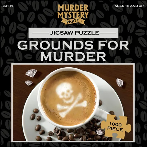Vista 7 de BePuzzled, Unravel the Mystery, Grounds for Murder, rompecabezas clásico de misterio, 1000 piezas