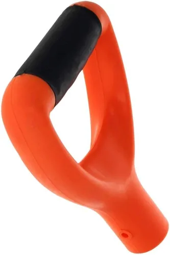 Vista 9 de Mango de agarre en D, 1.260 in / 1.26 pulgadas de diámetro interior, pala de nieve de PVC, mango de repuesto, accesorios de jardín para pala de Negro