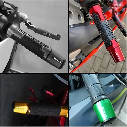 Vista 3 de Motorcycle Motorcycle Grip Handle Bar Ends Handle Bar Grips Cap Anti Vibration Plug for XMA-X Xmax 125 250 300 400 X-MAX400 XMAX300 Handle end