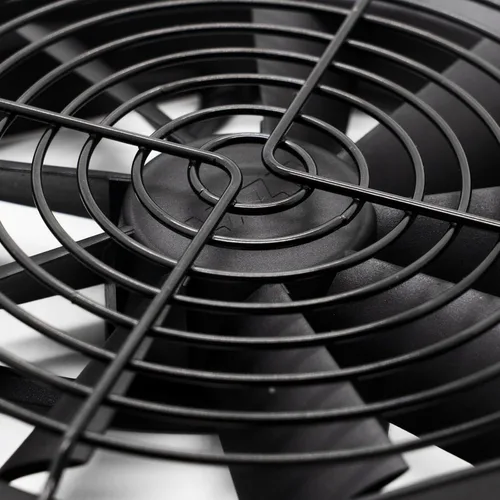Vista 8 de Parrilla negra para ventilador de PC, cubierta de ventilador de PC Black Iron 2 Pack 120MM Fan Grill,120MM Fan Cover with Screws for Computer Case