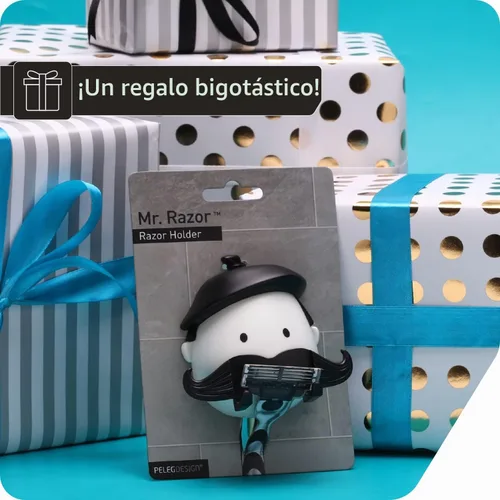 Vista 7 de PELEG Design Mr. Razor - Soporte para maquinilla de afeitar con succión para ducha, baño, baño, regalos únicos