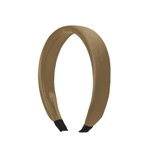 Vista 17 de Motique Accessories Diadema acolchada negra para mujer Satén negro