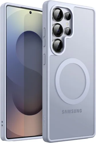 Vista 26 de JETech Estuche magnético para Samsung Galaxy S24 5G, compatible con MagSafe, funda protectora para teléfono con parte trasera translúcida y mate a