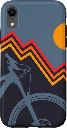 Vista 9 de iPhone 12 mini divertido ciclismo de montaña nacido para el Mtns MTB Trail Bike Case