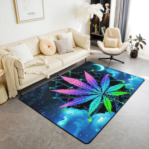 Vista 7 de Erosebridal Alfombra geométrica negra y blanca de 3 x 5 pies, patrón geométrico cuadrado a cuadros, alfombra decorativa para niños, niñas