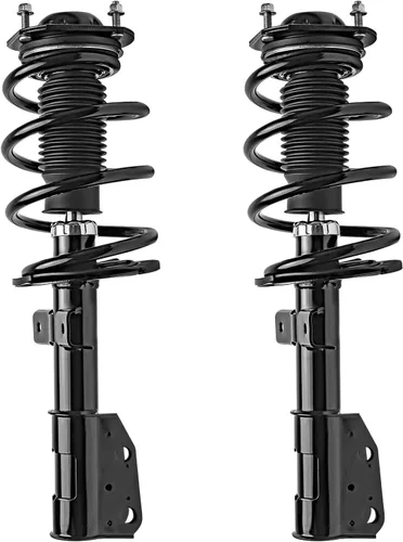 Vista 3 de Detroit Axle - Puntales y Amortiguadores para Chevy Traverse Buick Enclave GMC Acadia Saturn Outlook 2007-2012, 2 puntales delanteros con resorte