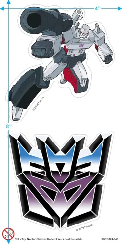 Vista 3 de Popfunk Classic Transformers Decepticon Airbrush Logo Sudadera con capucha y calcomanías