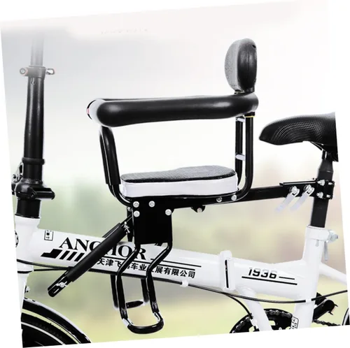 Vista 2 de KESYOO 1 asiento de seguridad para bicicleta para montaje frontal, cómoda silla de bicicleta acolchada para años compatible con bicicletas