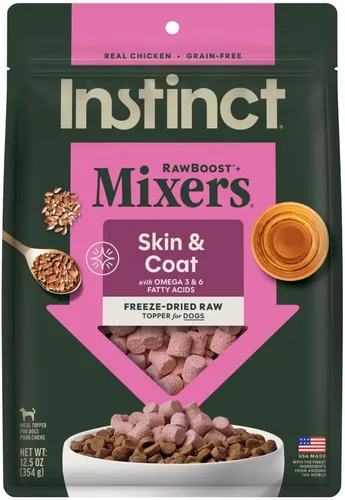 Vista 9 de Instinct Raw Boost Mixers, Topper de comida para perro liofilizada, receta sin granos - Carne natural 100%, bolsa de 6 oz