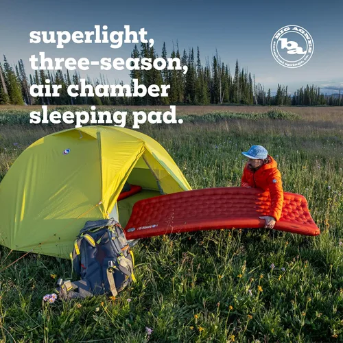 Vista 3 de Big Agnes Rapide SL - colchón inflable aislante, ultraligero, compacto para todas las estaciones de mochilero y senderismo, bolsa de bombeo