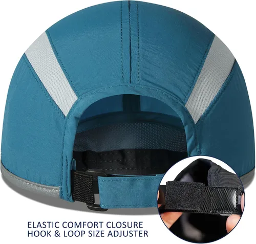 Vista 3 de GADIEMKENSD Sombrero reflectante plegable para exteriores, diseño sin estructura, protección solar UPF 50+, sombreros deportivos para mujeres
