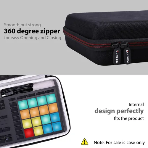 Vista 5 de LTGEM EVA - Estuche rígido para controlador de tambor Native Instruments Maschine Mikro Mk3