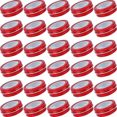 Vista 9 de Latas de aluminio mandarina de 1 oz (1 fl oz) con tapas y etiquetas