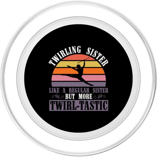 Vista 2 de Baton Twirler Sister - Diseño para animadora Majorette Sisrer PopSockets MagSafe PopGrip para iPhone