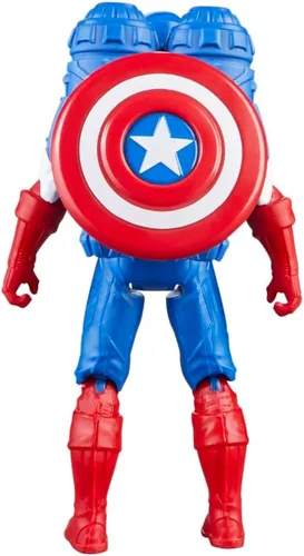 Vista 9 de Marvel Epic Hero Series Battle Gear - Figura de acción del Capitán América, 4 pulgadas, juguetes de superhéroes de los Vengadores para niños a