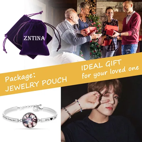 Vista 7 de G-Ahora BT Army Jewelry Crazy Army Girl Bracelet Kpop BT Bangtan Boys Bracelet Gift For BT Fans