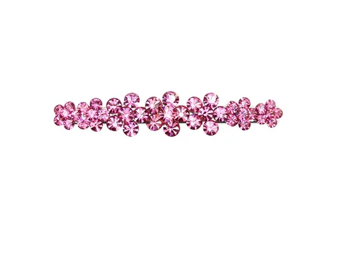 Vista 9 de Faship Preciosa pinza para el pelo de cocodrilo con diseño floral de cristal AB
