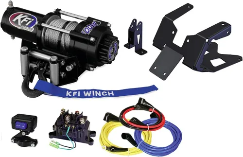 Vista 2 de KFI A2500-R2 - Kit de montaje de cabrestante de 2500 libras y 101275 compatible con Yamaha Grizzly 700 4x4 2016-2021