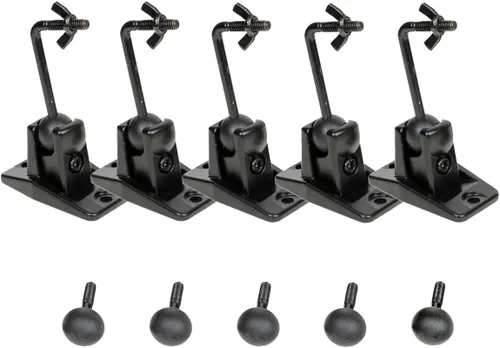 Vista 6 de VideoSecu 5 Negro Universal Satélite y Audio Altavoz Soporte de Montaje para Pared o Techo MS40B5 WM6