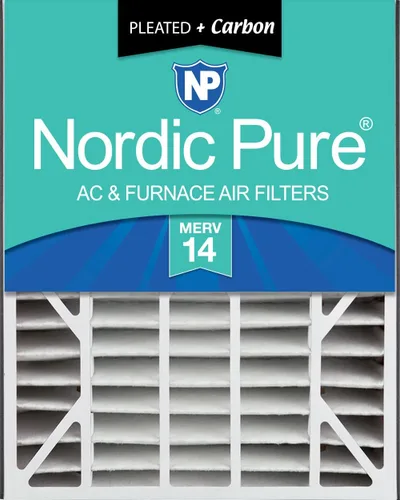 Vista 15 de Nordic Pure 20 x 25 x 5 (tamaño real: 19 3/4 x 24 1/4 x 4 7/8) Filtro de aire Air Bear Merv 8 de repuesto para reducción de olores de carbono puro