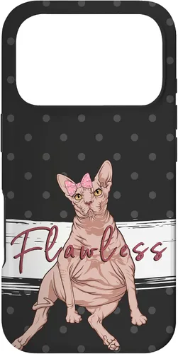 Vista 29 de Funny Sphynx Cat Flawless Naked Cat Fat Hairless Cat Case for iPhone 17