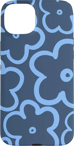 Vista 9 de Funda para iPhone 12 Mini con diseño floral azul marino y azul claro