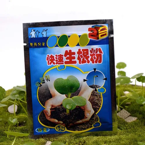 Vista 2 de Polvo de enraizamiento para esquejes, hormona de raíz, estimulador de raíces, fertilizante y mejorador de suelo, cultivar nuevas plantas a partir