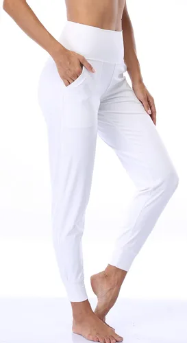 Vista 126 de Oalka - Pantalones deportivos para mujer, con cintura alta y bolsillos, para hacer deporte, yoga y entrenar