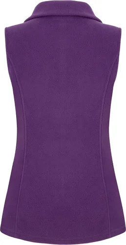 Vista 2 de SeSe Code Chaleco de forro polar ligero con cremallera frontal y bolsillos para mujer