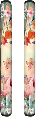 Vista 36 de 2 fundas para manijas de refrigerador, decoración otoñal, hojas de arce, fundas para manijas de puerta de nevera, lavables a máquina, microondas