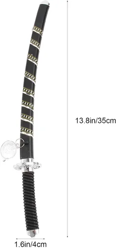 Vista 2 de Abaodam Mini espada de juguete de plástico samurái japonés conjunto de juguetes de Halloween Dress Up Props Espada